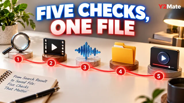 Five connected media objects representing source to file checkpoints